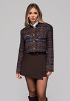 Women's short chanel jacket OW-BLZB-0102 v2 - brown