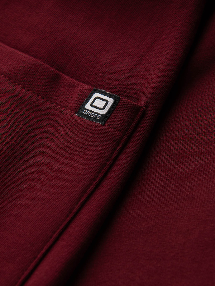 Men's sweatpants - burgundy P946