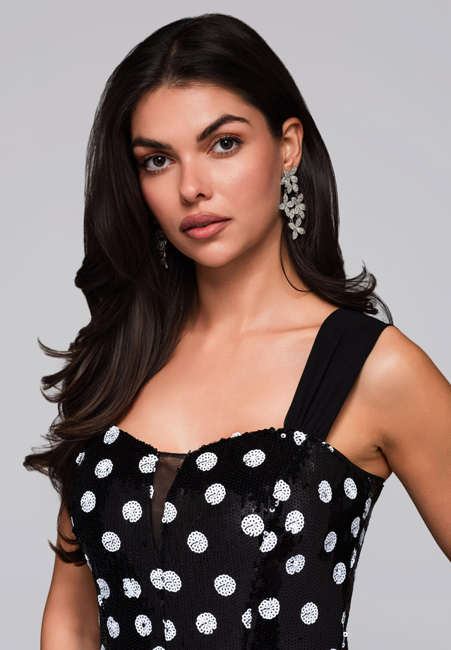 Evening dress LA-OM-DLR245 - black