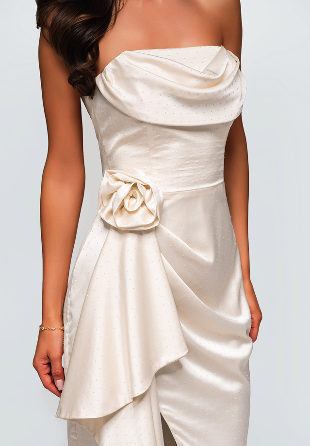 Evening dress LA-OM-DLR104 - ecru