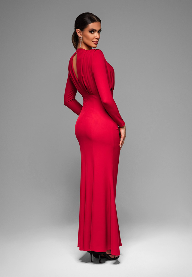Evening dress LA-OM-DLR024 - red