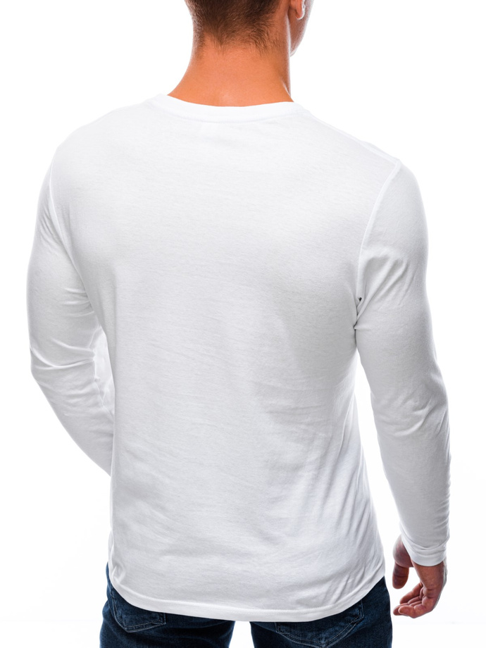 Men's plain longsleeve L59 - white