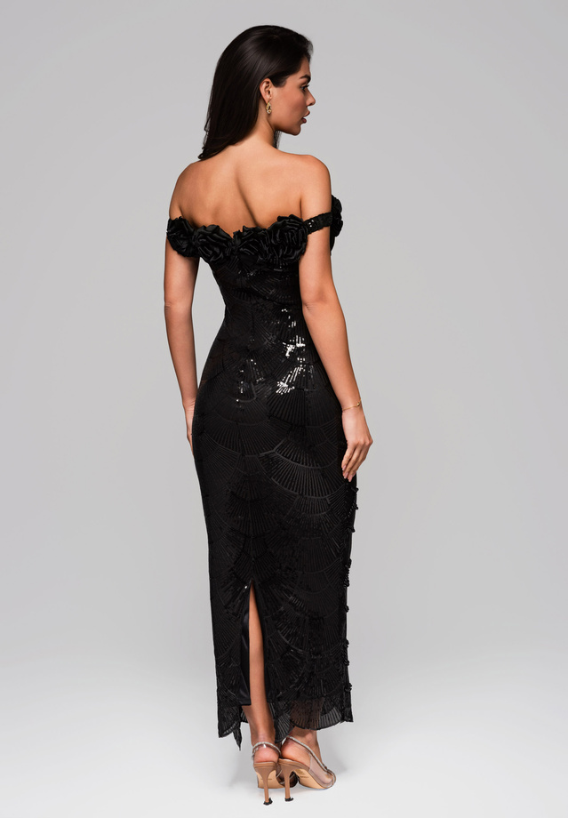 Evening dress LA-OM-DLR238 black