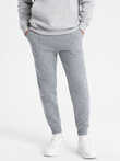 Men's sweatpants joggers - grey melange V3 OM-PASK-22FW-008