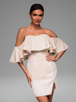 LA-OM-DLR083 Regular Fit raspberry evening dress