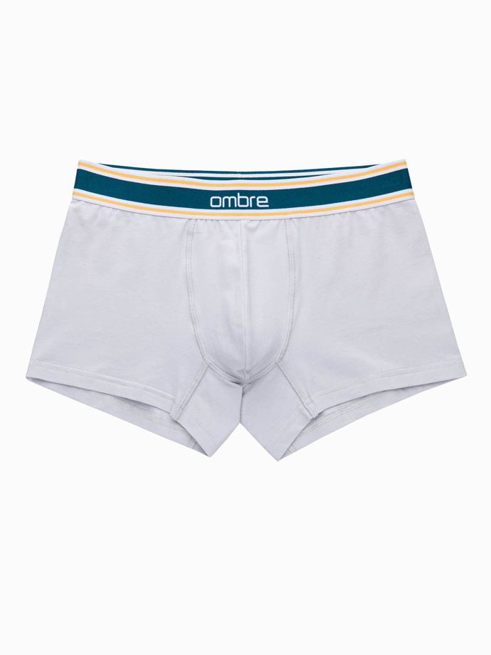 Classic fit men's boxer shorts with decorative elastic waistband - 3-pack mix OM-UNBO-0110