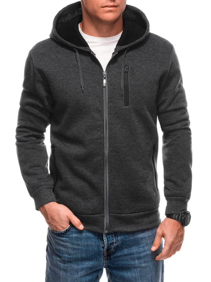 Men's hooded sweatshirt B1704 - graphite