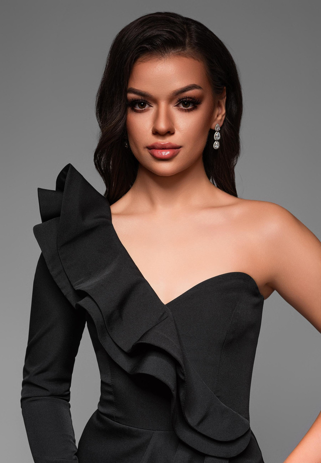 Evening dress LA-OM-DLR035 - black