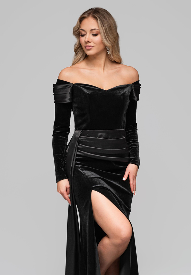 Evening dress LA-OM-DLR254 - black