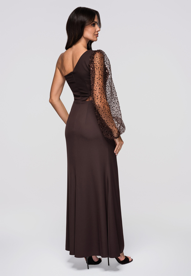 Evening dress LA-OM-DLR261 - brown