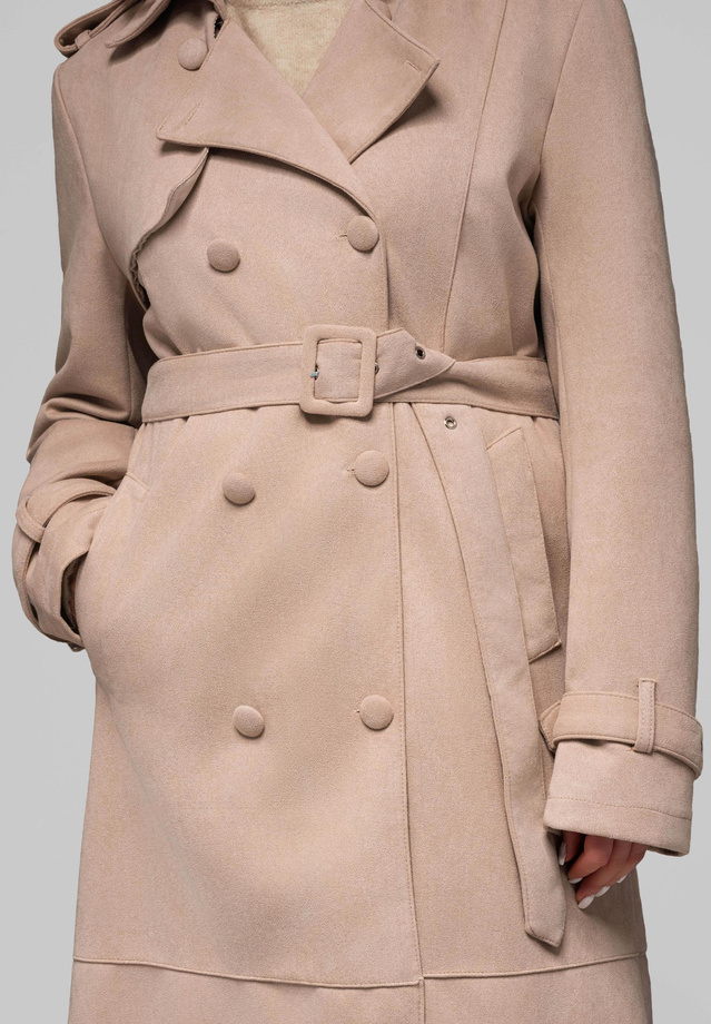 Women's trench coat LARICA OW-COLC-0107 v2 - beige