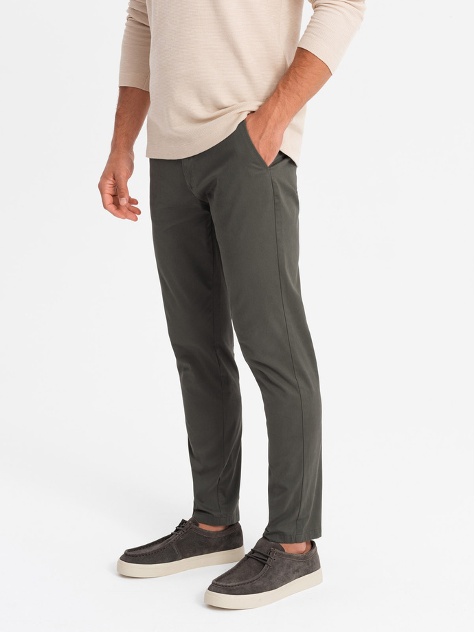 Men's uniform REGULAR FIT chino pants - khaki V3 OM-PACP-0183