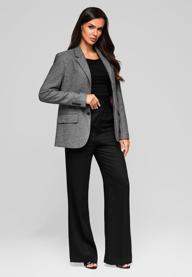 Women's jacket LW-BLZB-0100 - dark beige