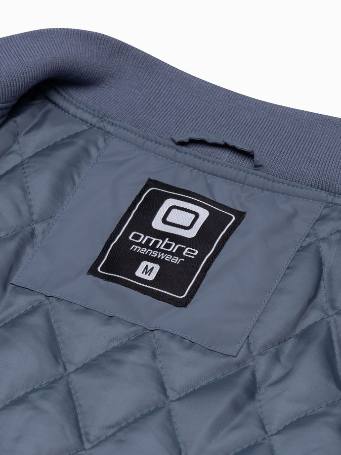 Men's bomber jacket - blue V16 C538