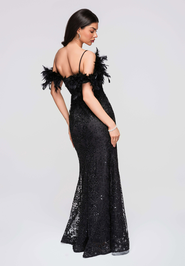 Evening dress LA-OM-DLR285 - black