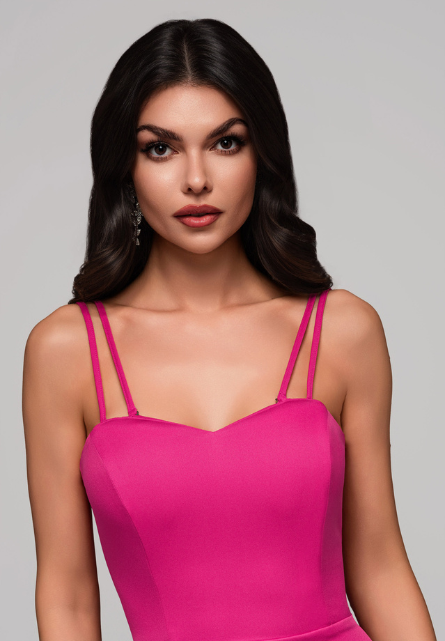 Evening dress LA-OM-DLR123 - fuchsia