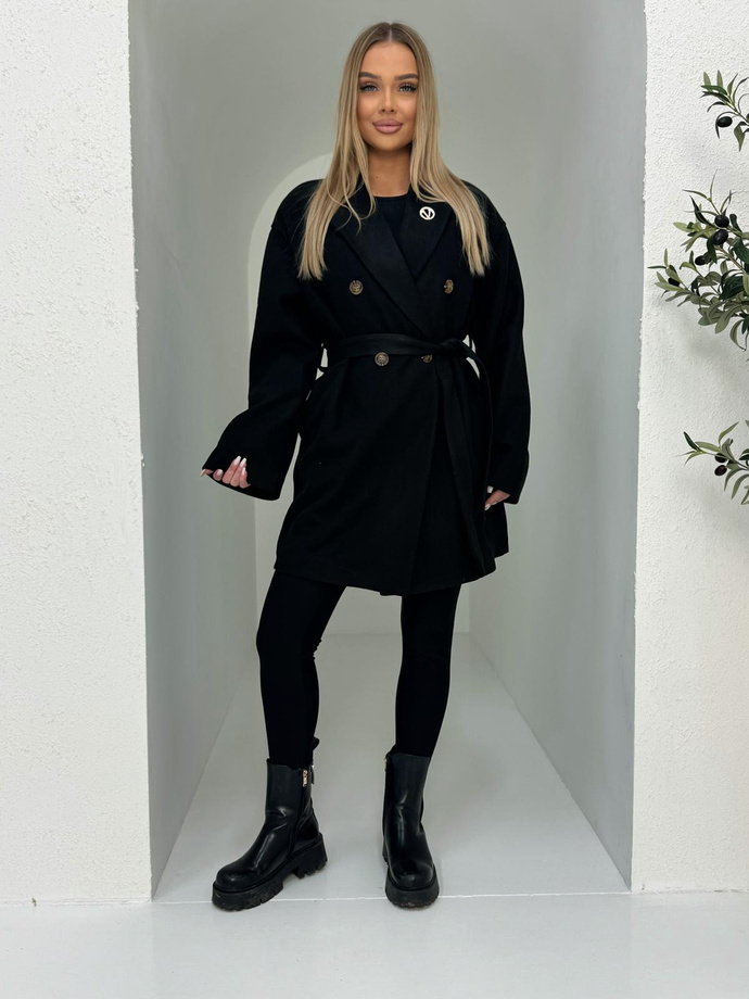 Fashionable women's coat CLR039 - black