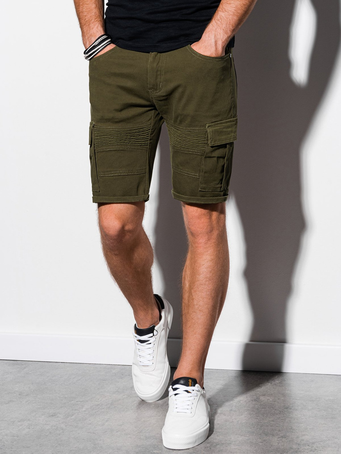 Men's cargo shorts - khaki W133