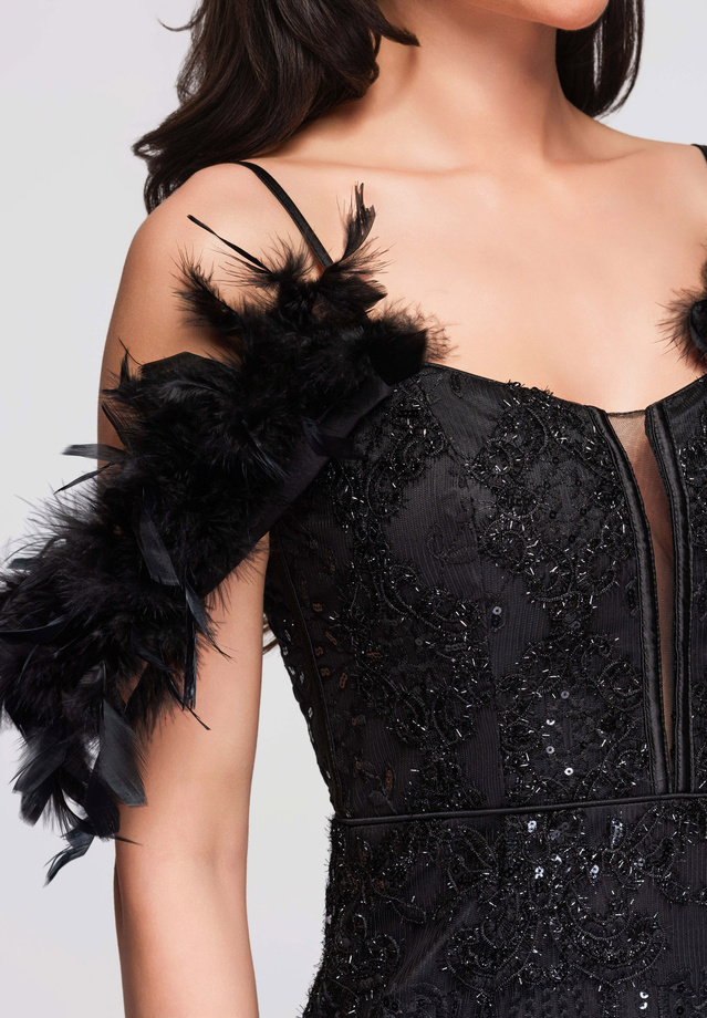 Evening dress LA-OM-DLR285 - black
