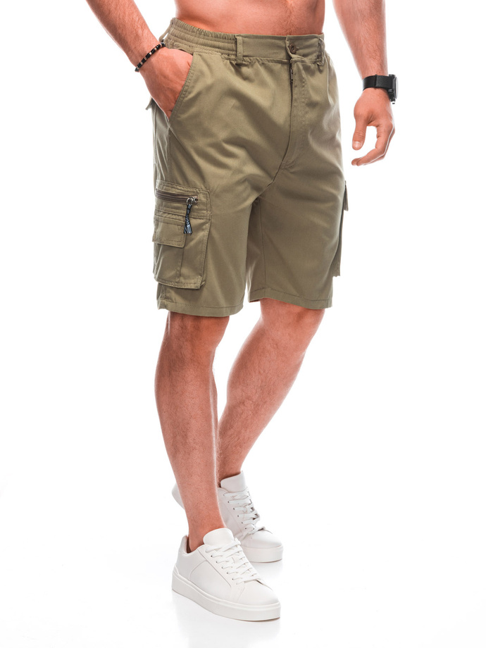 Men's cargo shorts W495 - camel