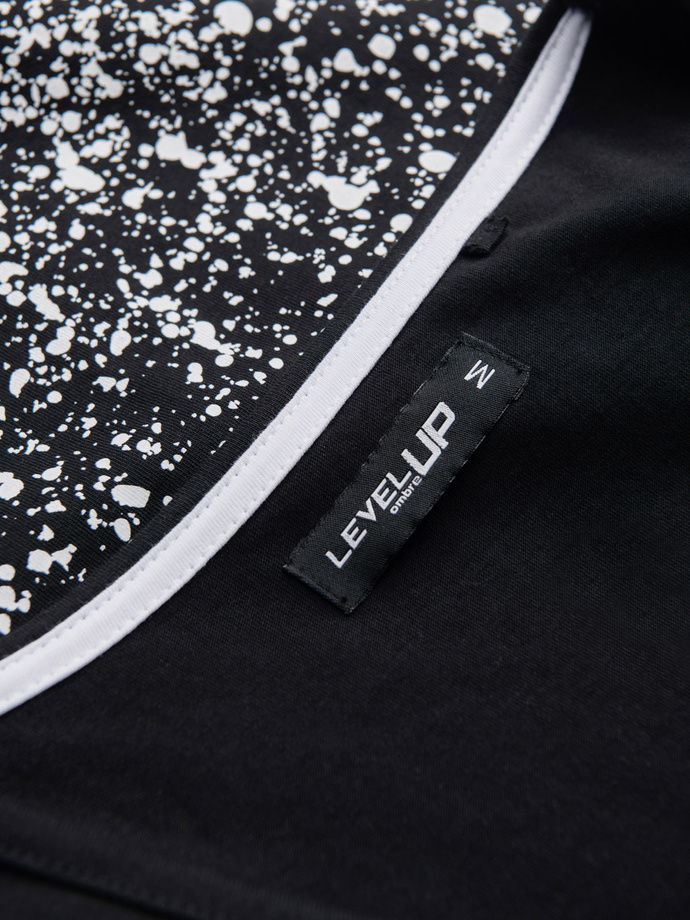 Men's gradient print cotton t-shirt - black V2 OM-TSPT-22SS-001