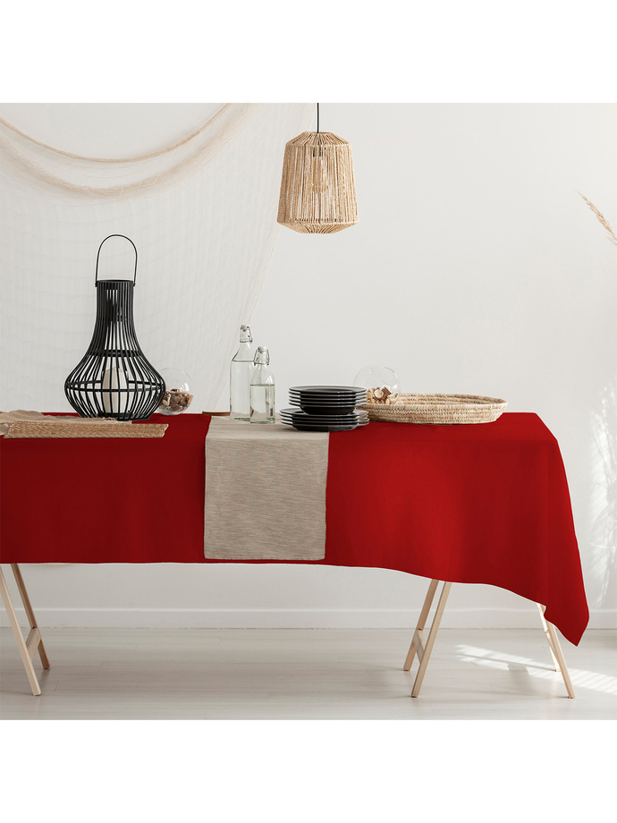 Stain-resistant tablecloth Viva A560 - red