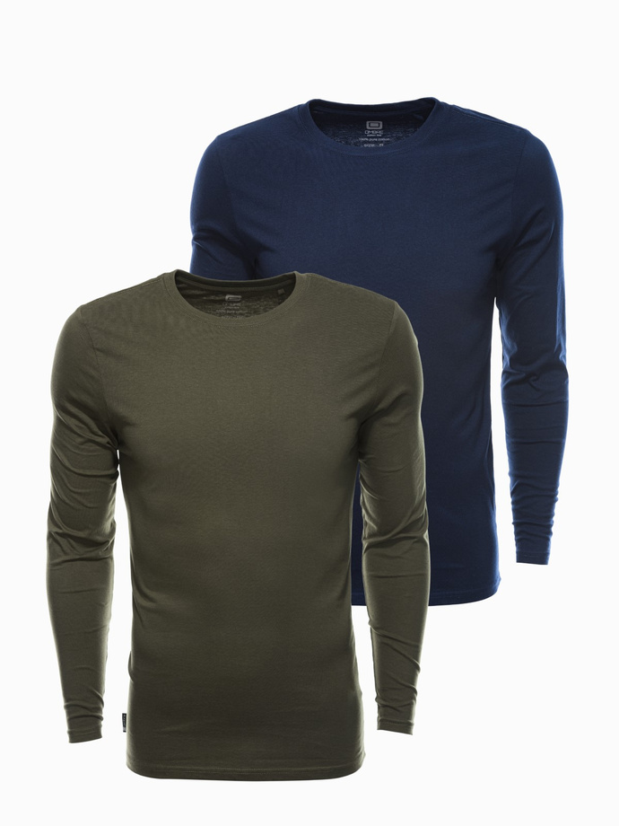 Men's plain longsleeve - mix 2-pack Z43