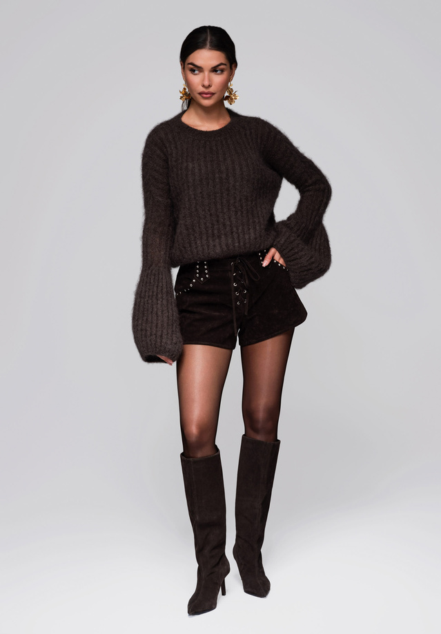 Sweter damski LW-SWSW-0110 - brown