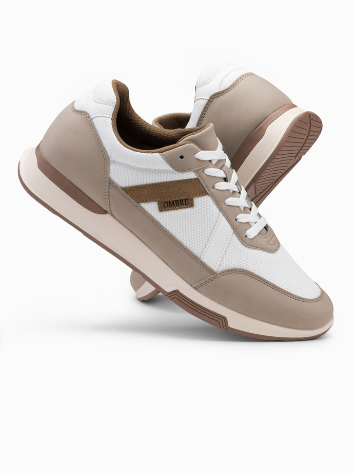 Men's mesh sneaker shoes - sand V1 OM-FOSL-0153