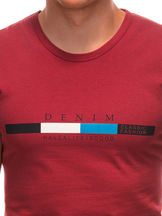 Men's printed tank top S1955 - red