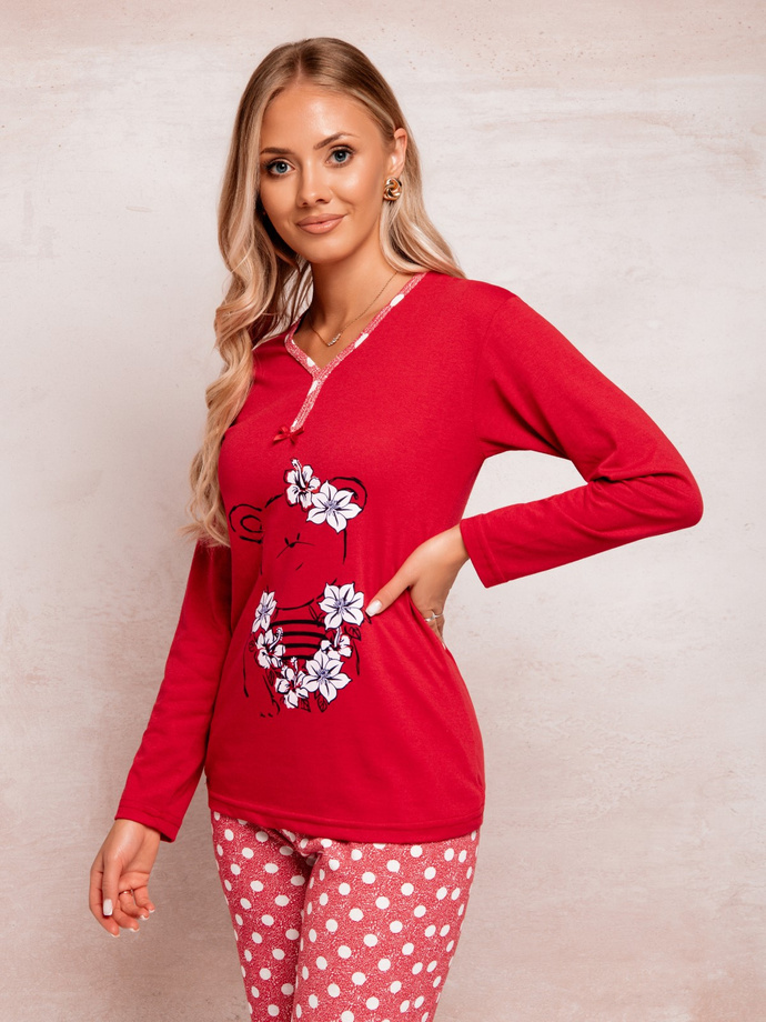 Women's pyjamas ULR421 - red