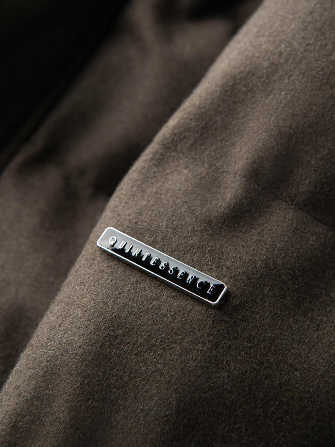 Men's lightweight jacket with hood and mesh lining - olive V4 OM-JAHP-0203