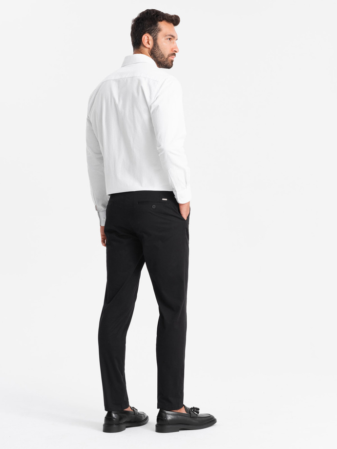 Men's uniform REGULAR FIT chinos pants - black V5 OM-PACP-0183