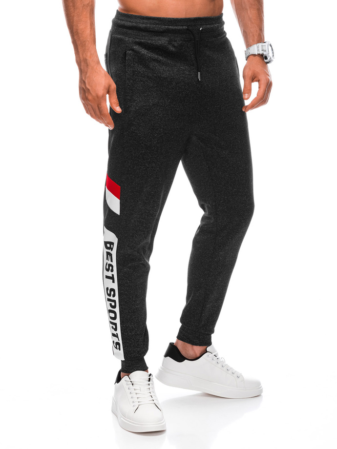 Men's sweatpants P1396 - dark grey