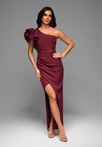 Evening dress LA-OM-DLR036 - dark red