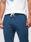 Men's sweatpants with unlined leg - dark blue V4 OM-PABS-0206