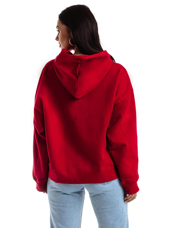 Women's hooded sweatshirt TLR044 - red