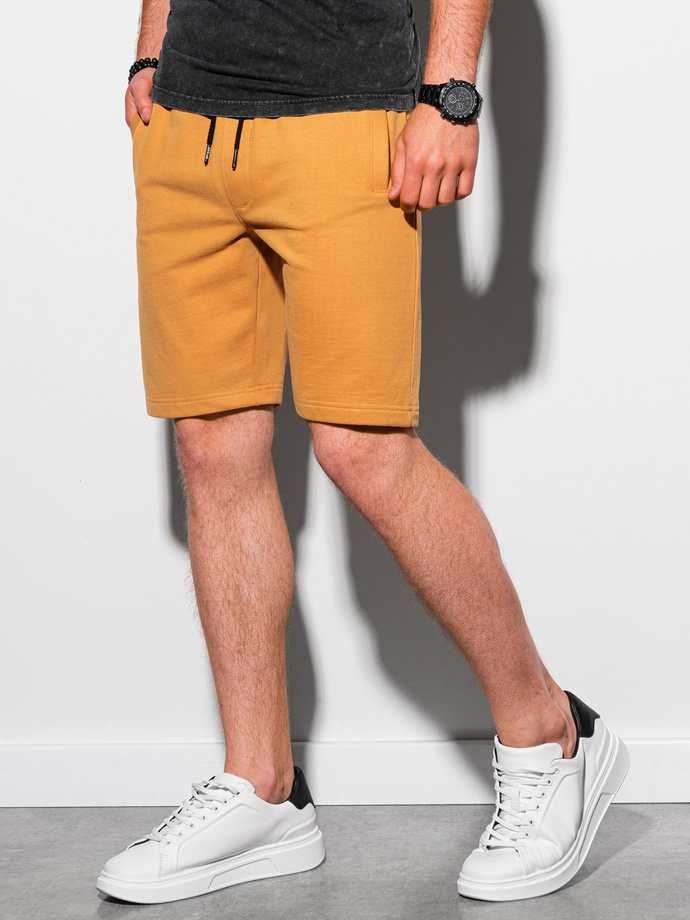 Men's sweatshorts - mustard W291