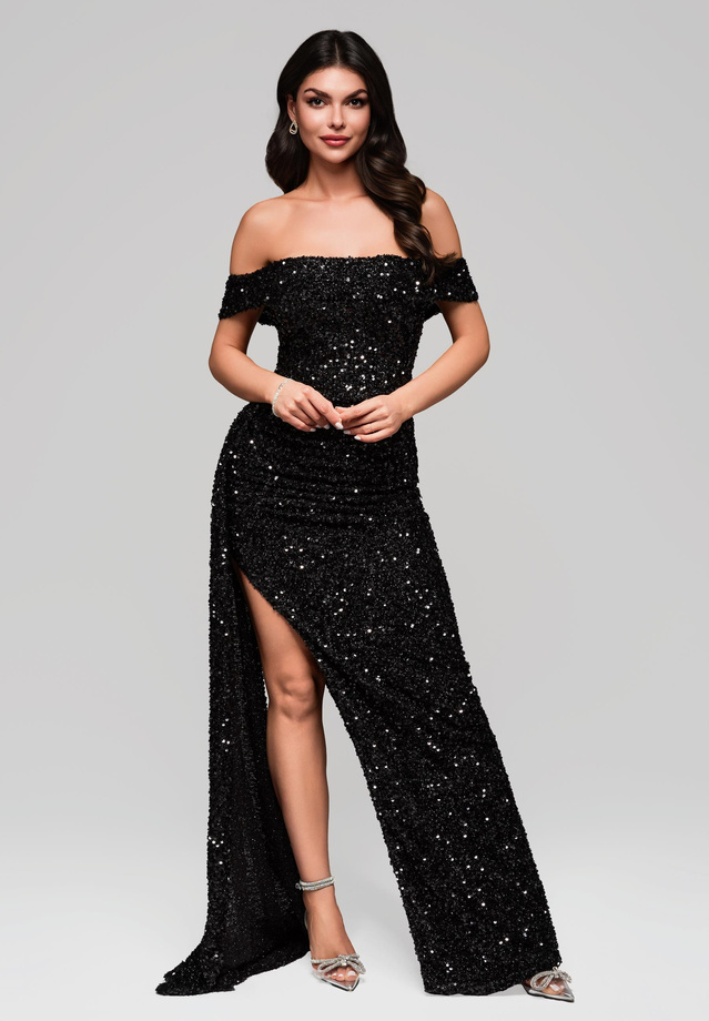 Evening dress LA-OM-DLR134 - black