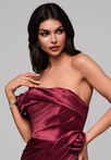 Evening dress LA-OM-DLR144 - dark red