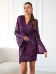 FREYA mini dress DLR137- purple