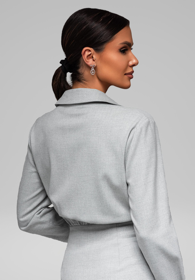 Evening dress LA-OM-DLR090 - grey