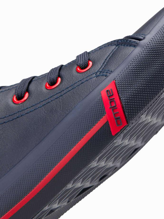 Men's contrast sneakers with raised upper - navy blue V2 OM-FOTH-0121