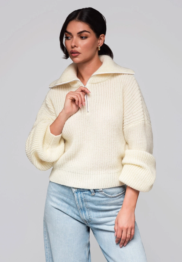 Sweter damski LW-SWSW-0114 - ecru