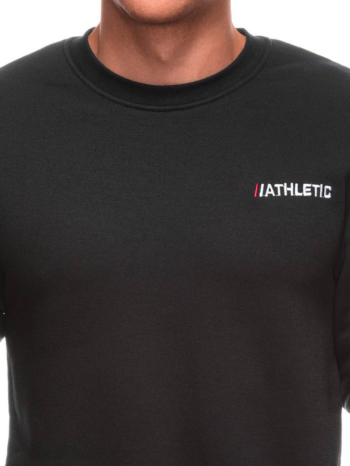 Men's hoodless sweatshirt B1703 - black