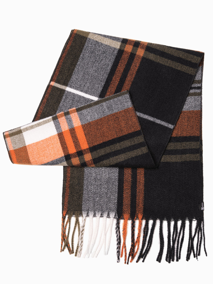 Men's scarf - grey/white A408