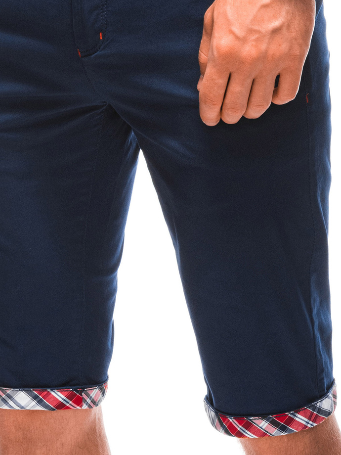 Krótkie spodenki męskie casual W479 - granatowe