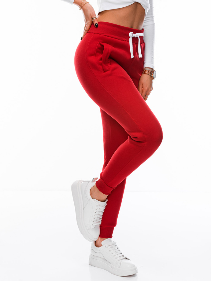 Women's sweatpants PLR070 - red