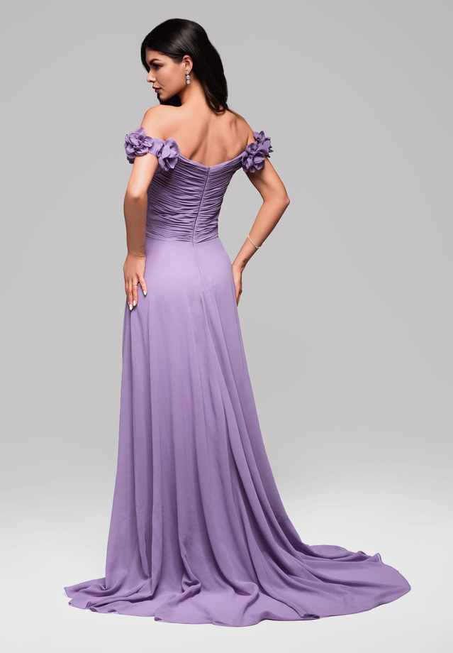 Evening dress LA-OM-DLR141 - violet