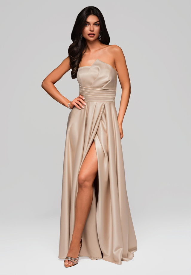 Evening dress LA-OM-DLR175 - gold